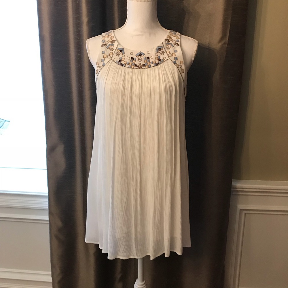 White babydoll sundress. Sz S